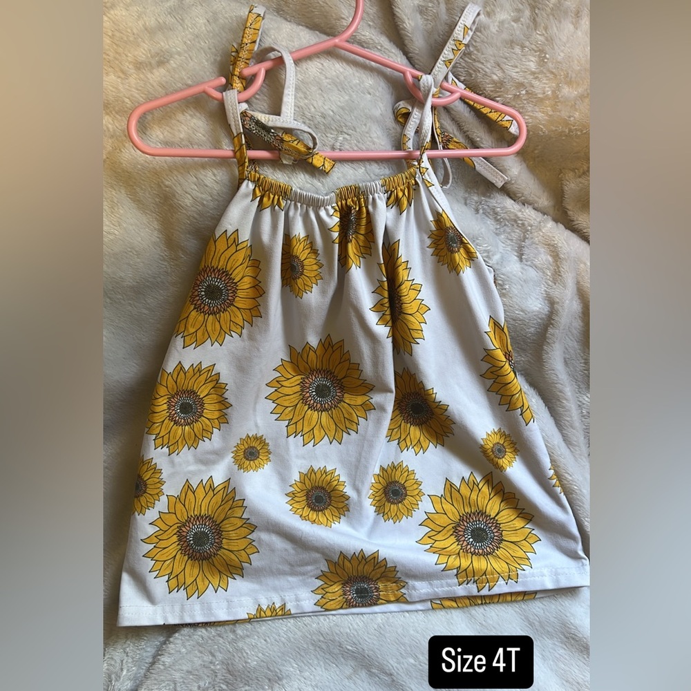 Sunflower girls tie flow top